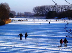 Heimatverein Warendorf: Wintervergnügen 2006 am zugefrorenen Emssee