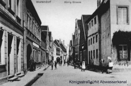 Heimatverein Warendorf: Königsstraße mit der Wippe, dem Abwassergraben