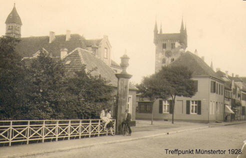 Heimatverein Warendorf: Treffpunkt Münstertor um 1928