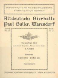 Heimatverein Warendorf: Werbung Buller 1925